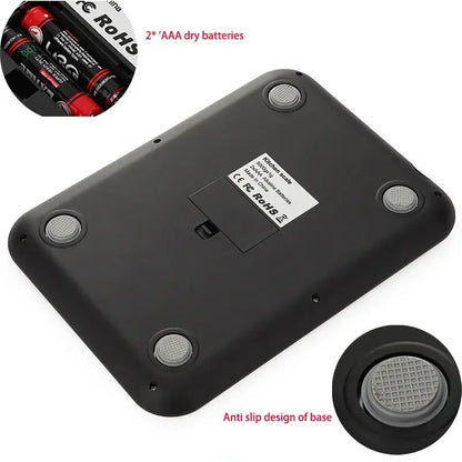 Kitchen Scale 15kg/1g Food Scale Stainless Steel Kitchen Scale Waterproof Scale Digital Food Baking Milk Vegetable Weight Scales