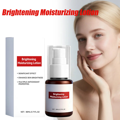 Brightening Moisturizing Lotion with Vitamin E Hydrating Glow-Boosting Face Cream Soothing Dark Spots Remover for Dull Dry Skin