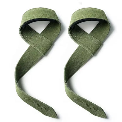 4mm Cowhide Weight lifting Wrist Straps Fitness Bodybuilding Training Gym lifting straps NonSlip Gym Grip Deadlift Pull-up
