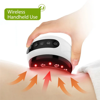 -A94Z Electric Cupping Massage LCD Display Guasha Scraping Vacuum Cans Suction Cup IR Heating Fat Burner