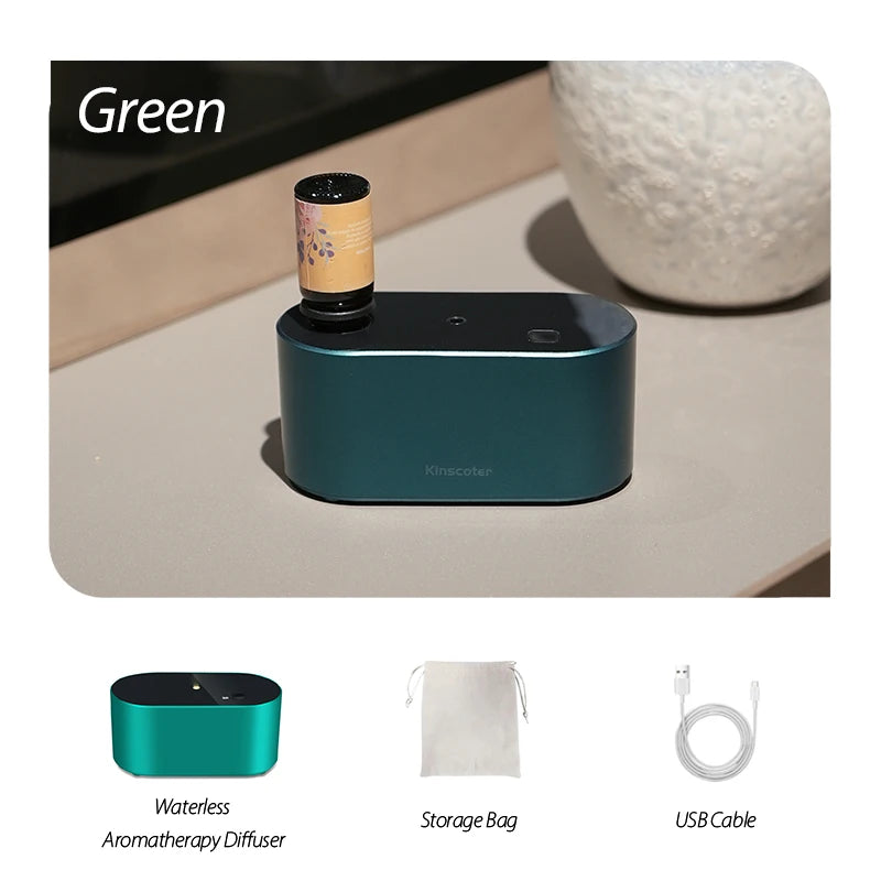 Electric Aromatherapy Diffuser Machines Waterless Aroma Diffusers Work with Essential Oils Bottles Emit Fragrances Perfect