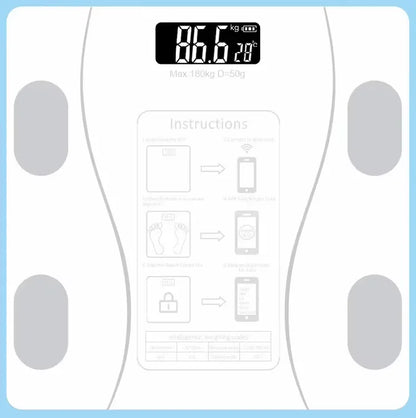 Digital Body Weight Scale Smart Wireless Fat Scale Bathroom Weight Scales for Body Composition Analyzer with Smartphone App