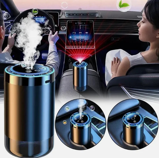 Car Smart Aromatherapy Machine Car Ocean Cologne Perfume Decoration Automatic Aromatherapy Spray High-end Car Humidifier Light