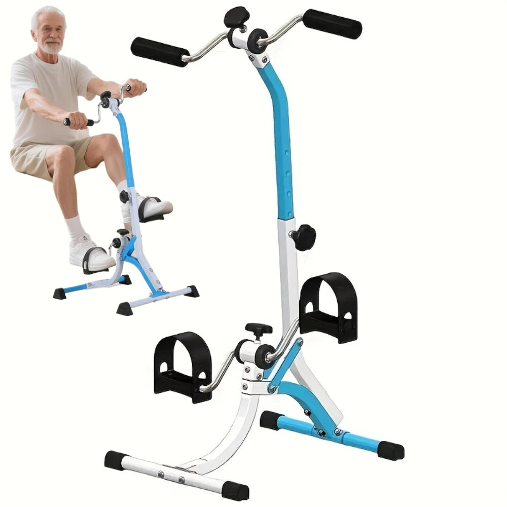 Pedal Exerciser Bike for Seniors Hand Arm Leg Knee Physical Therapy Peddler Exercise Equipment Recovery Home Exercise Bike