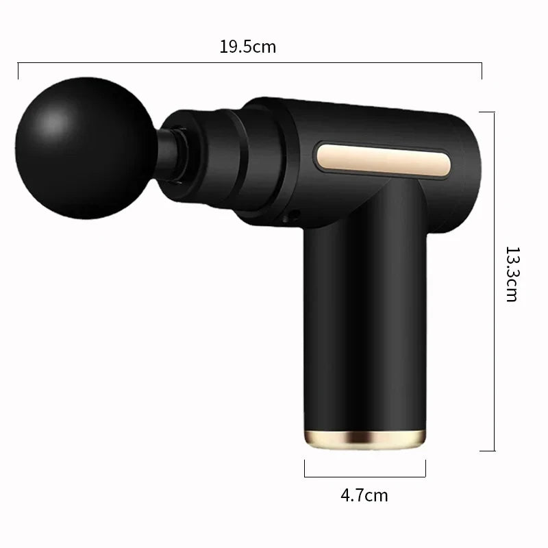 New Portable Fascia Massage Gun Deep Tissue Mini Muscle Massage Gun Lightweight Adjustable Speed Whole Body Massage Equipment