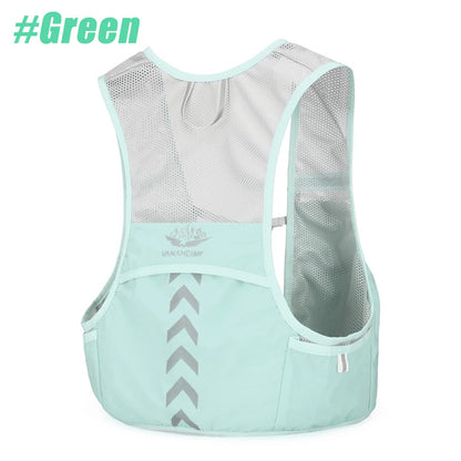 FVXVXV New Running Water Bottle Storage Vest Lightweight Running Vest Reflective Hydration Water Chest Pack With Phone Holder