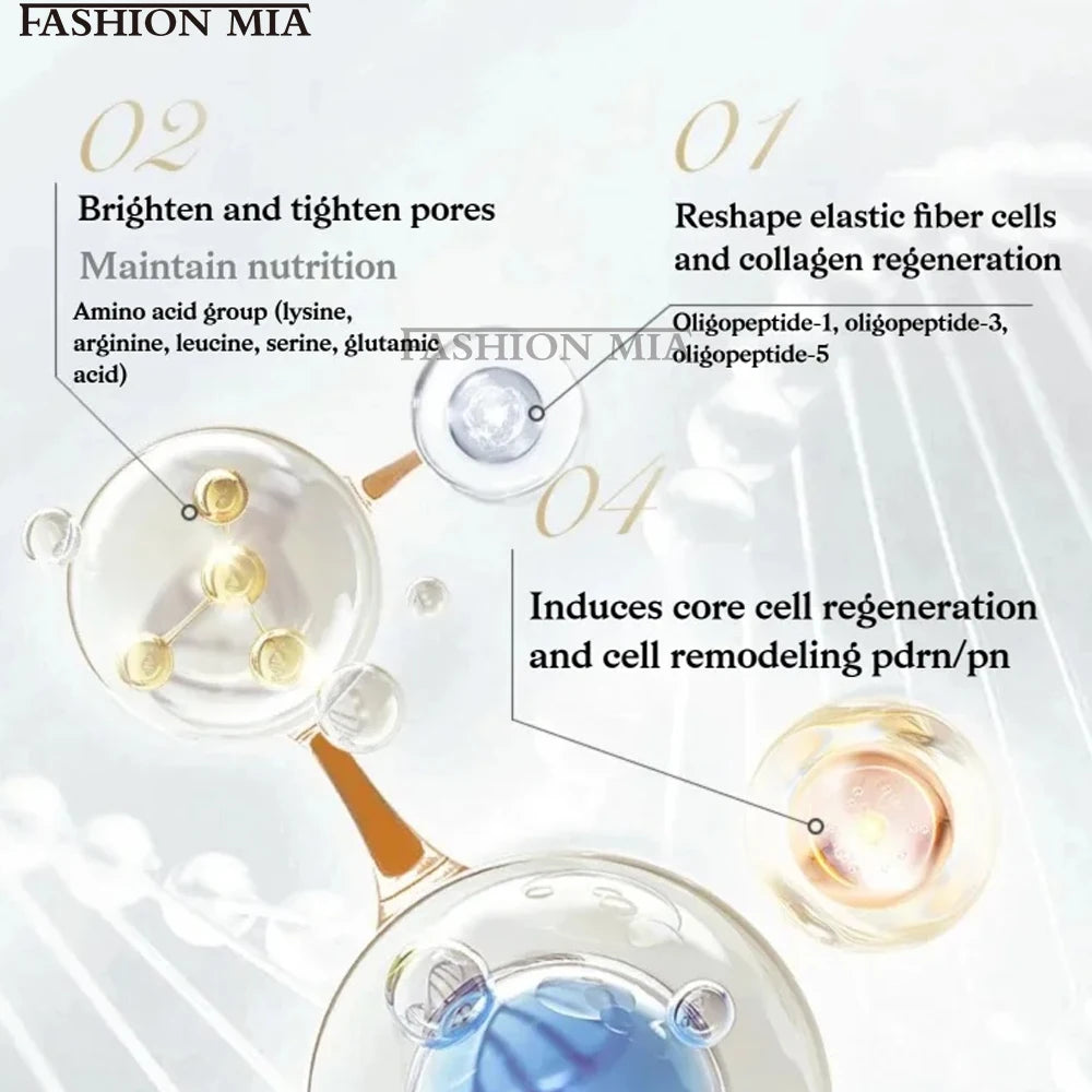 Korea 3ml Facial Salmon DNA Hydrating Glow Serum Skin Booster Kit Repair Redness Hydration Whitening Beauty Skincare