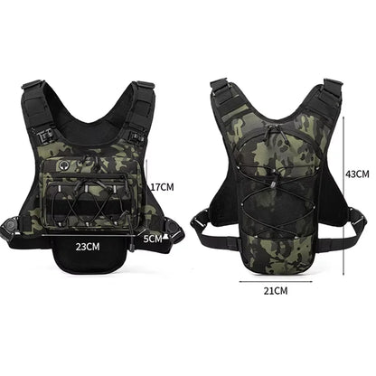 Running Chest Pack Hydration Vest For Cycling Hiking Bicycle Race Marathon Bag Men Women Sports Tactical Pouch Camping Backpack