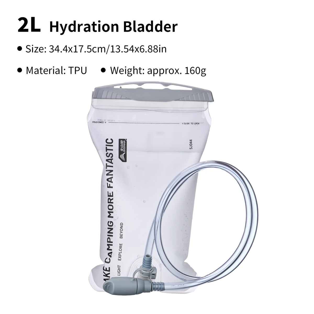BISINNA Outdoor Hydration Bladder Hiking 1L 1.5L 2L Portable Water Reservoir TPU Thickened Running Cycling Water Bladder