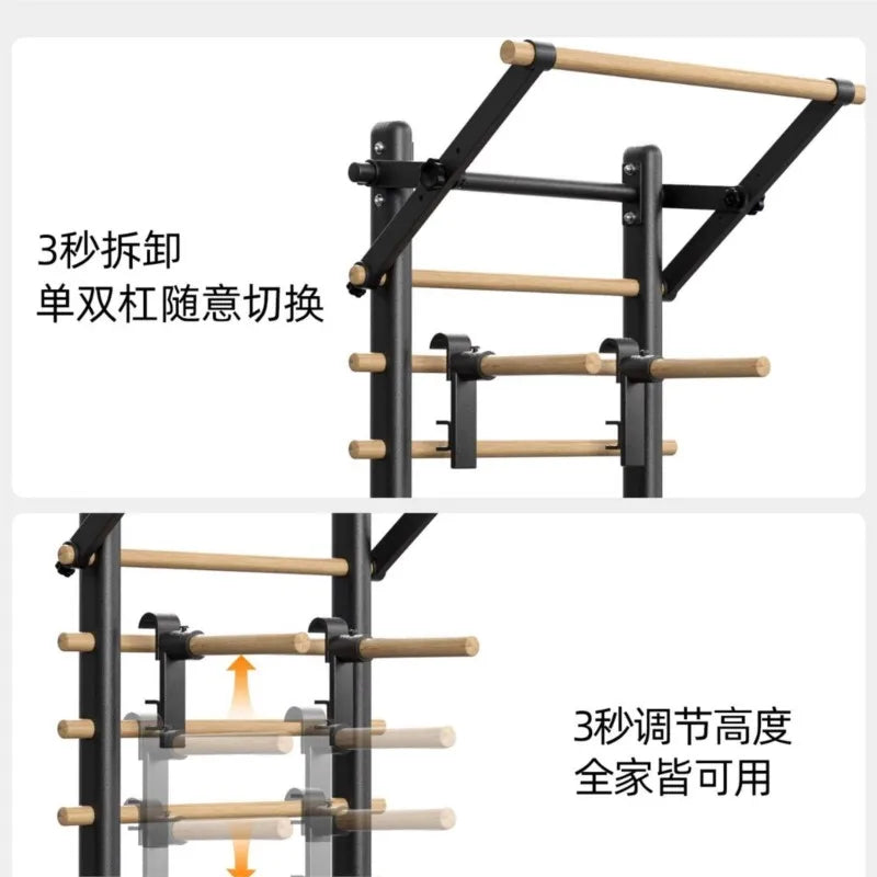 Home Fitness Equipment Rib Frame Horizontal Bar Material Pull-up Rehabilitation Dance Leg Stretches Indoor Exercise Equipment