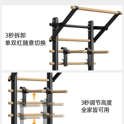Home Fitness Equipment Rib Frame Horizontal Bar Material Pull-up Rehabilitation Dance Leg Stretches Indoor Exercise Equipment