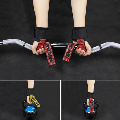 Weight Lifting Wrist Straps Fitness Bodybuilding Training Gym Lifting Straps with Non Slip Flex Gel Grip