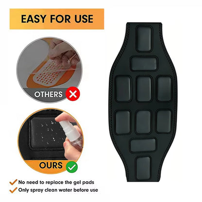 Abdominal Toning Belt Smart Abs Trainer Muscle Toner Body Waist Massager Slimming Belt Home Gym Fitness Equipment USB Recharge
