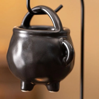 Creative Multi-functional Aromatherapy Burner Decorative Handmade Ceramic Oil Diffuser with Iron Hook Aroma Diffuser Yoga