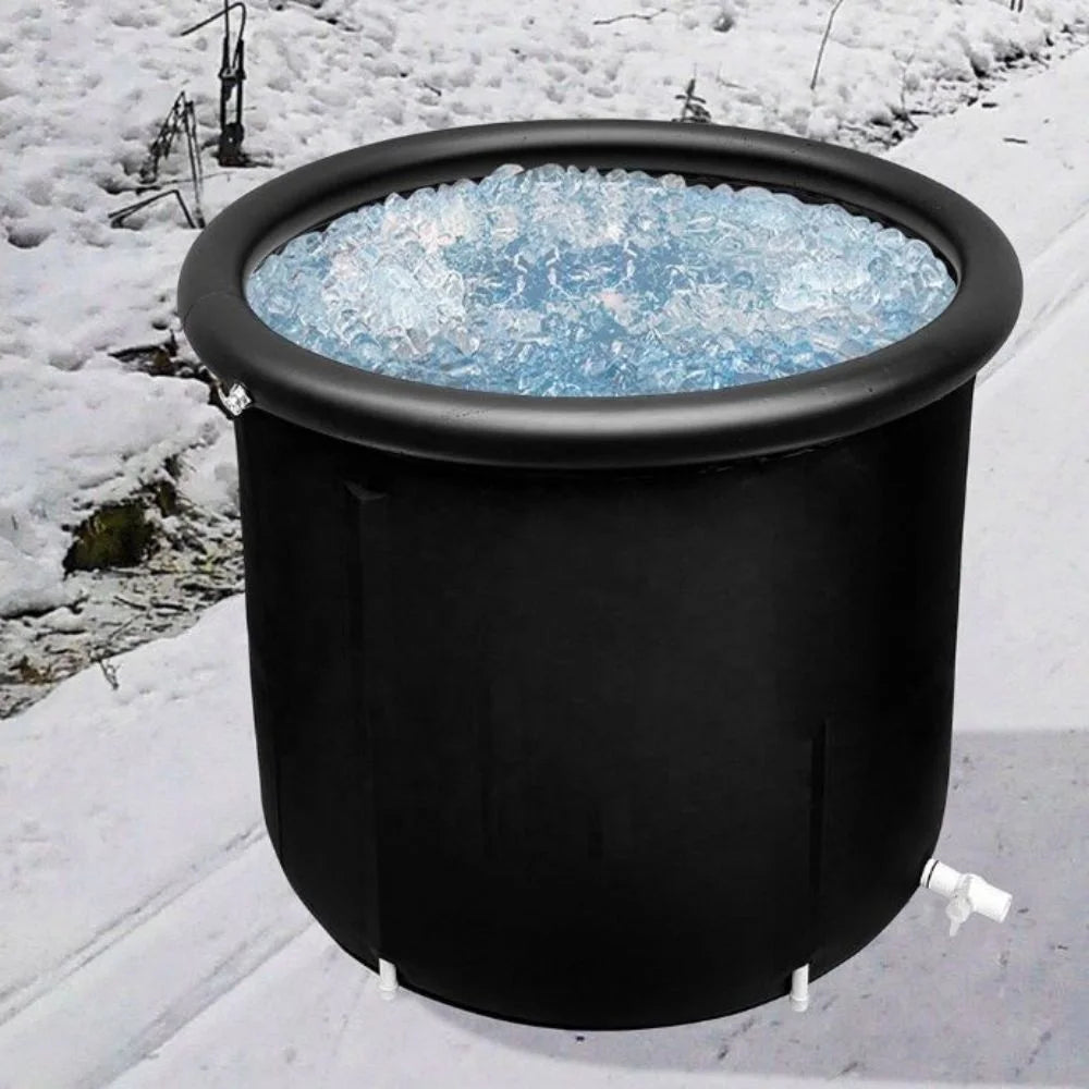 MAYZANEN Ice Bath Portable Collapsible Bathtub Thicken Large Adult Inflatable Bath Bucket Outdoor Water Therapy Cold Plunge Tub