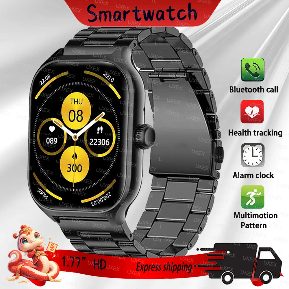 2026 New Fashion Smartwatch Men 2.01 HD Bluetooth Call Alarm Clock Custom Photo Health Tracking Watches Smart Women Offers Today