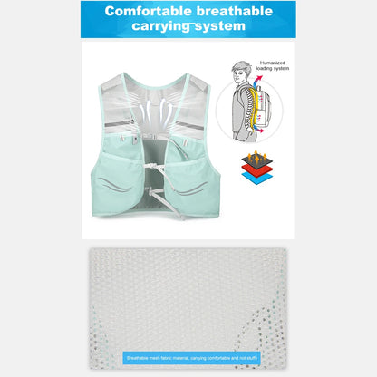 Hydration Jogging Vest Ultralight Breathable Hydration Vest Running Bag Running Race Hydration Vest for Cycling Marathon Hiking