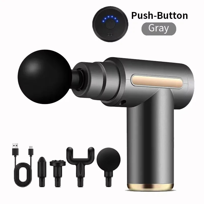 New Portable Fascia Massage Gun Deep Tissue Mini Muscle Massage Gun Lightweight Adjustable Speed Whole Body Massage Equipment