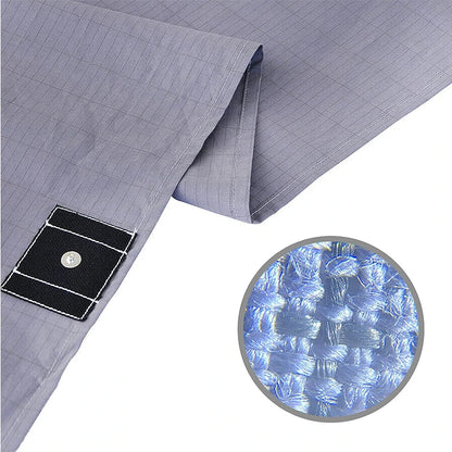 1PCS Grounding Pillowcase Earthing Pillowcase with Cord 95% Cotton And 5% Soft Silver Thread for Healing Sleep Nature Wellness