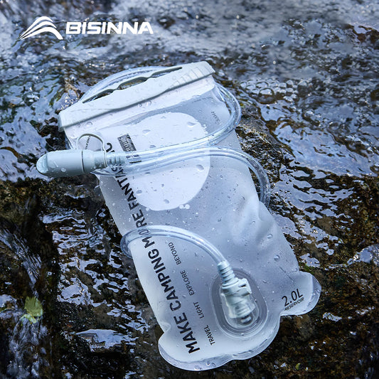 BISINNA Outdoor Hydration Bladder Hiking 1L 1.5L 2L Portable Water Reservoir TPU Thickened Running Cycling Water Bladder