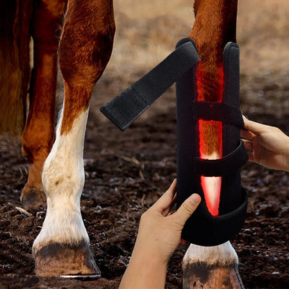 Infrared&Red Light Therapy Wrap 660nm850nm for Horses,Reduces Inflammation Pain Relief,Wearable Hoof Boots for Horse Leg Pain